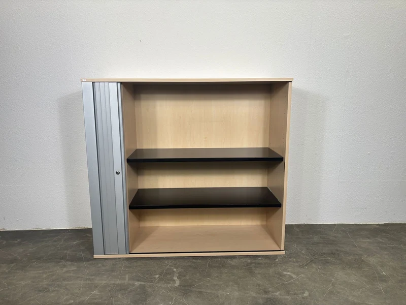 Sedus Sideboard Rollladenschrank Ahorn / Silber 3/6OH