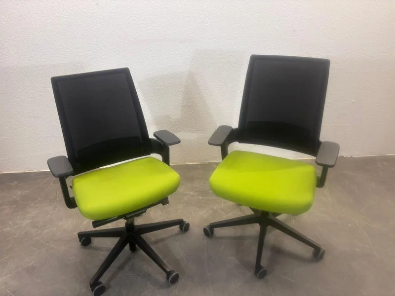 FM Büromöbel Leon X 3.6 Bürodrehstuhl Schwarz / Grün