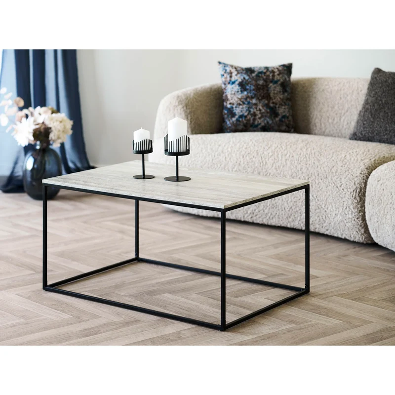 Matera Amora Couchtisch Beige Travertin-Look