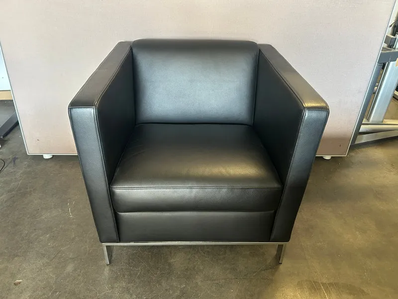 Walter Knoll Foster 501 Sessel Leder Schwarz