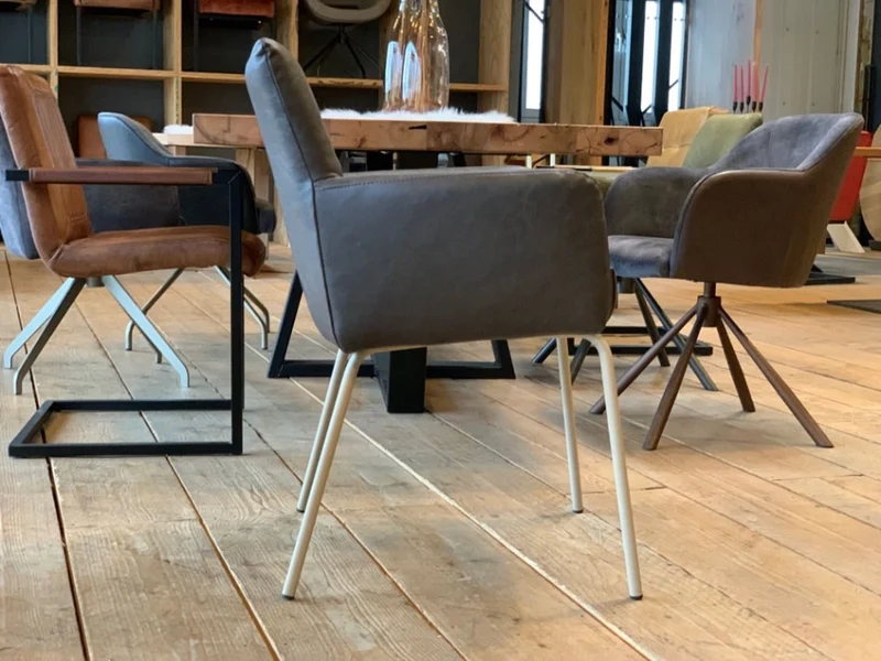 Armlehnstuhl Esszimmer Leder 159K