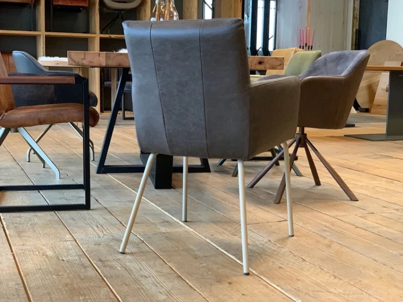 Armlehnstuhl Esszimmer Leder 159K