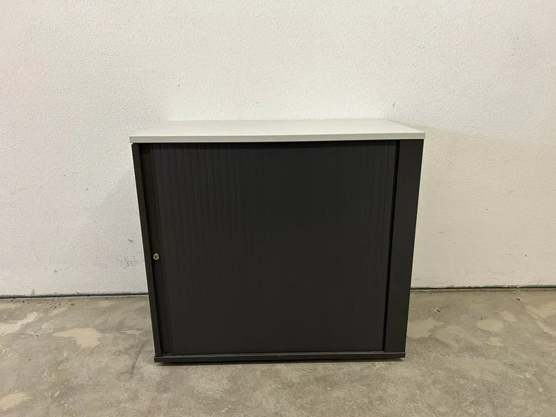 WINI Sideboard Anthrazit / Weiß 2&3 OH
