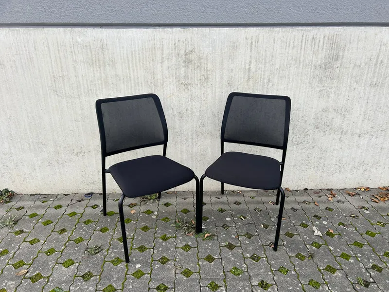 Dauphin TrendOffice Konferenzstuhl mit Netzrücken Schwarz