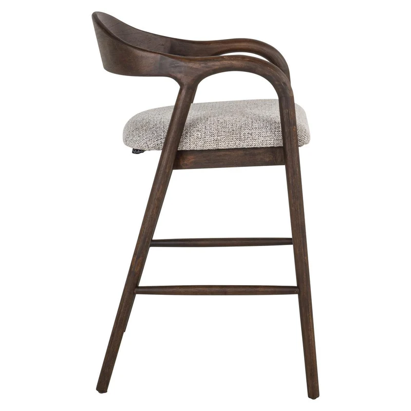 Richmond Interiors Thekenstuhl Mihara mocca fancy fire retardant