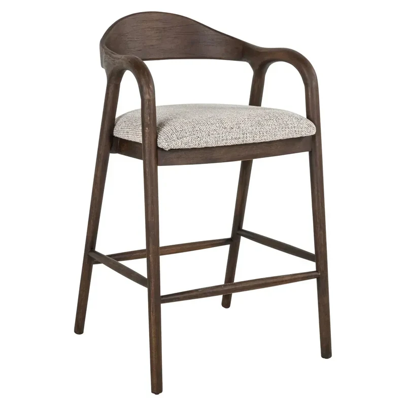 Richmond Interiors Thekenstuhl Mihara mocca fancy fire retardant