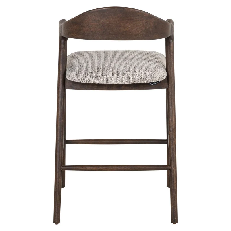 Richmond Interiors Thekenstuhl Mihara mocca fancy fire retardant