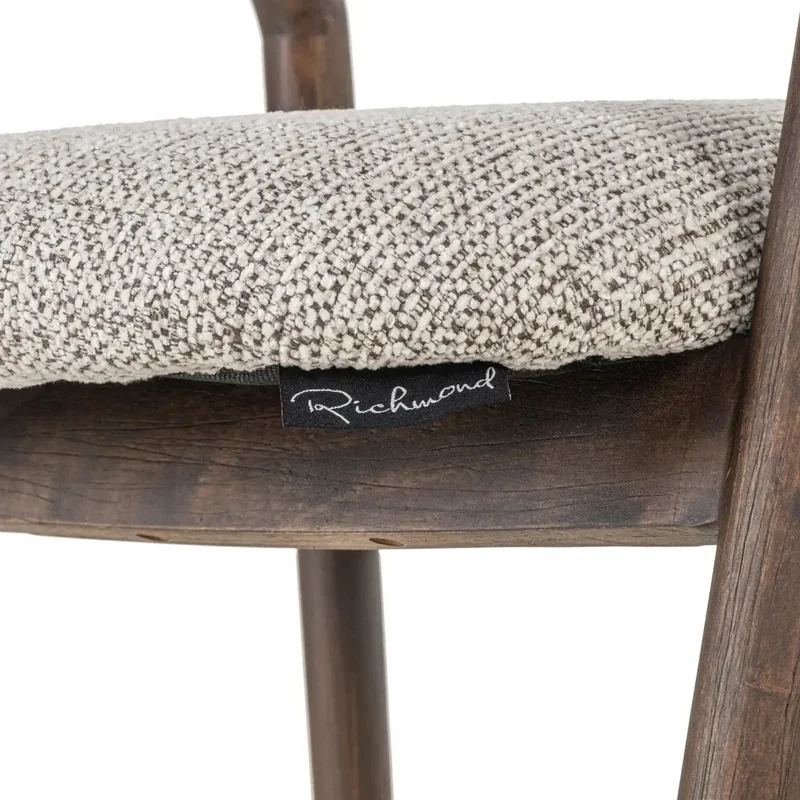 Richmond Interiors Thekenstuhl Mihara mocca fancy fire retardant