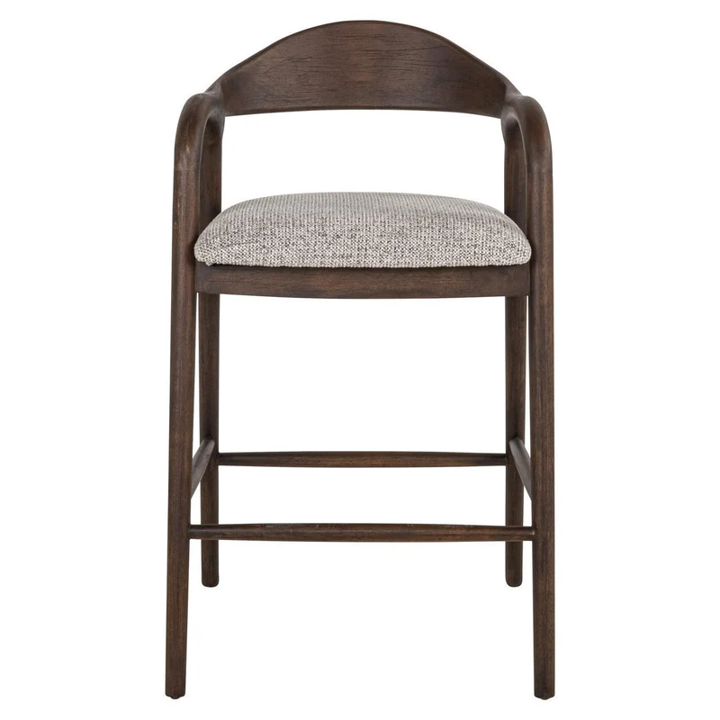 Richmond Interiors Thekenstuhl Mihara mocca fancy fire retardant