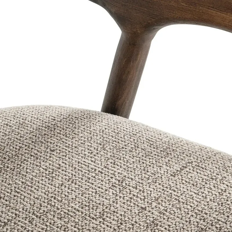 Richmond Interiors Thekenstuhl Mihara mocca fancy fire retardant