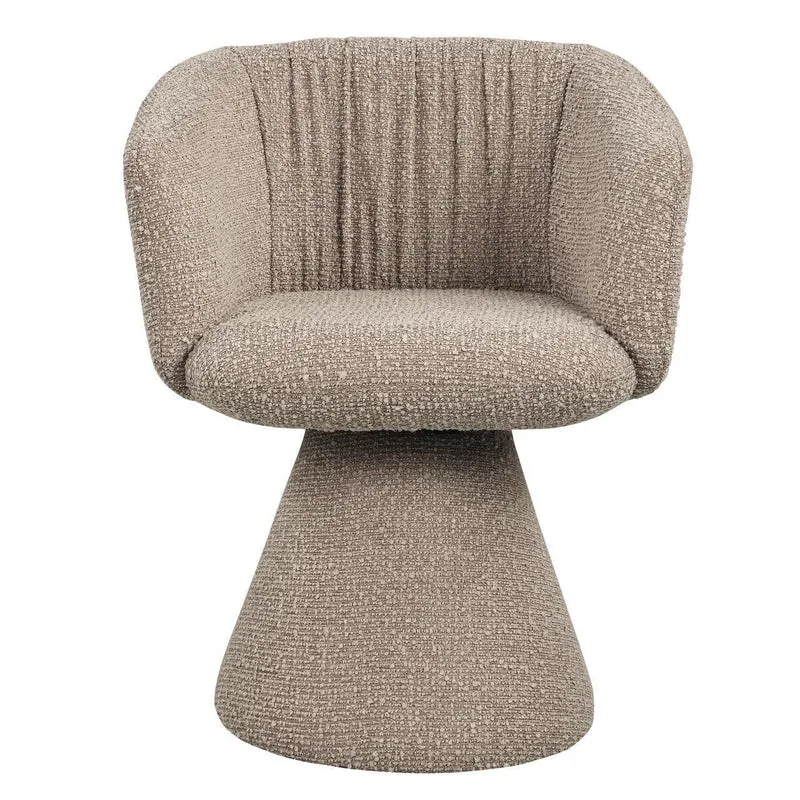 Richmond Interiors Esszimmerstuhl Madeline mocca chunky swivel