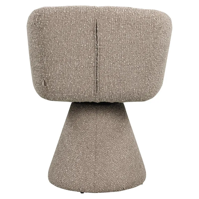 Richmond Interiors Esszimmerstuhl Madeline mocca chunky swivel