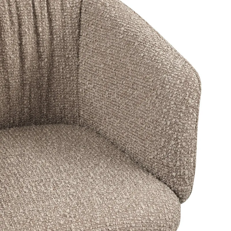 Richmond Interiors Esszimmerstuhl Madeline mocca chunky swivel