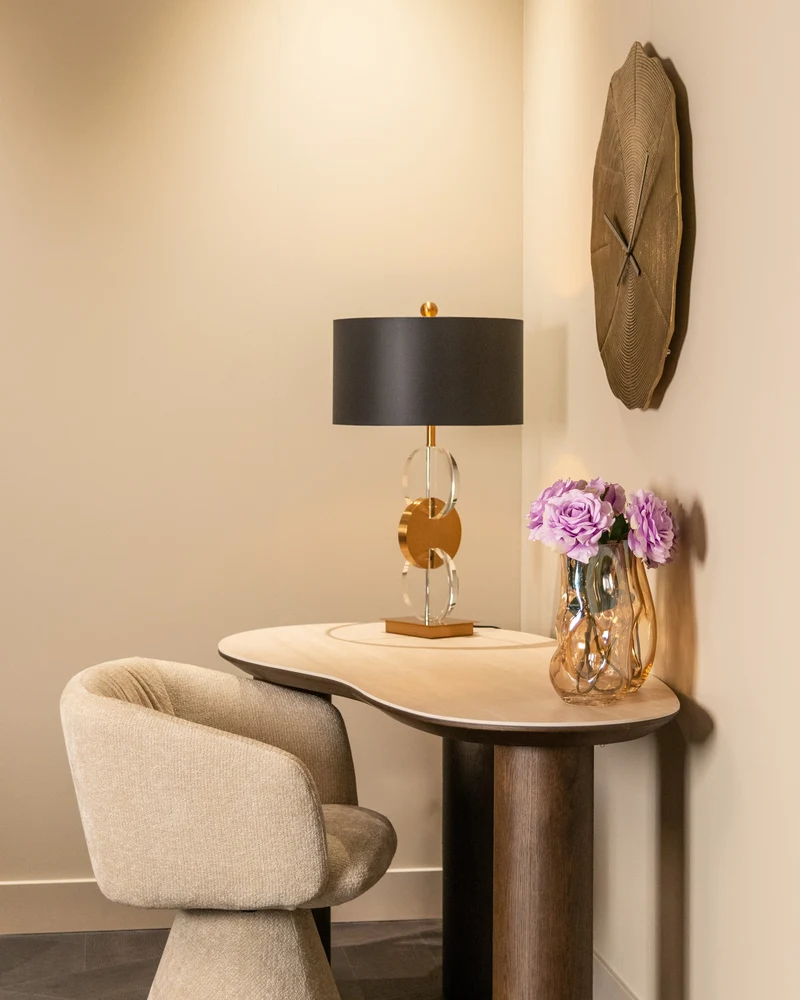 Richmond Interiors Esszimmerstuhl Madeline mocca chunky swivel