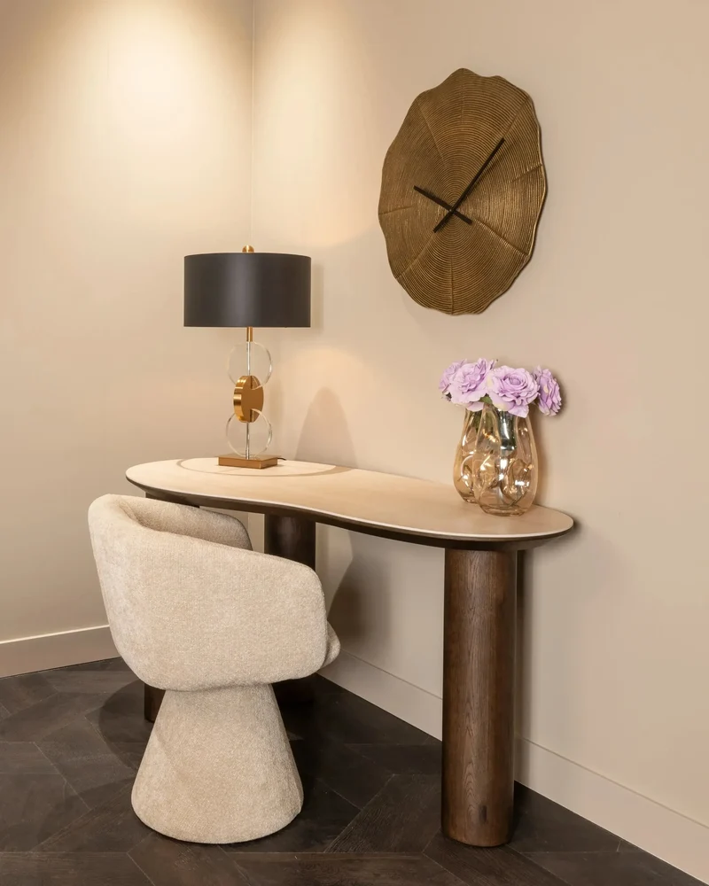Richmond Interiors Esszimmerstuhl Madeline mocca chunky swivel