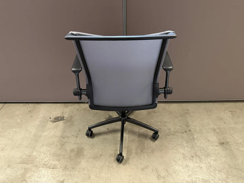 Bürodrehstuhl Schwarz / Grau mit Netzrücken