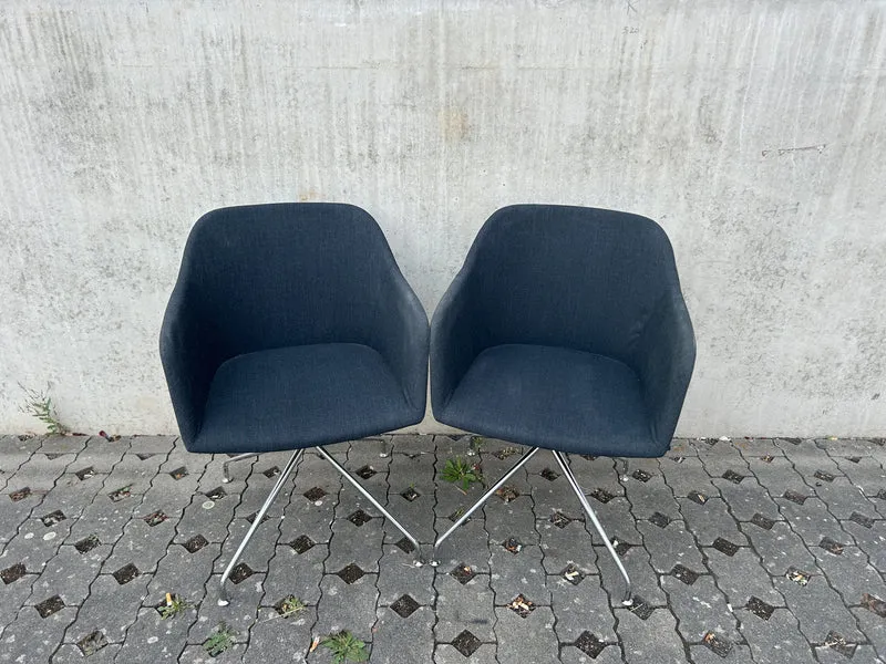 Brunner Crona Lounge Schalenstuhl Schwarz