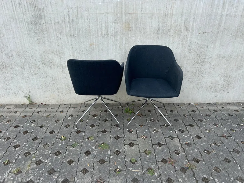 Brunner Crona Lounge Schalenstuhl Schwarz