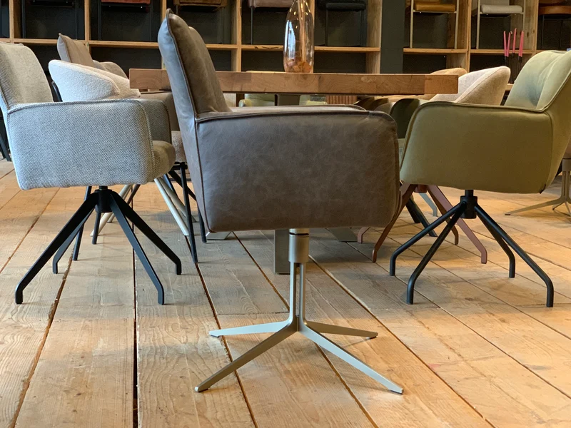 Moderner Stuhl drehbar Leder BL158G