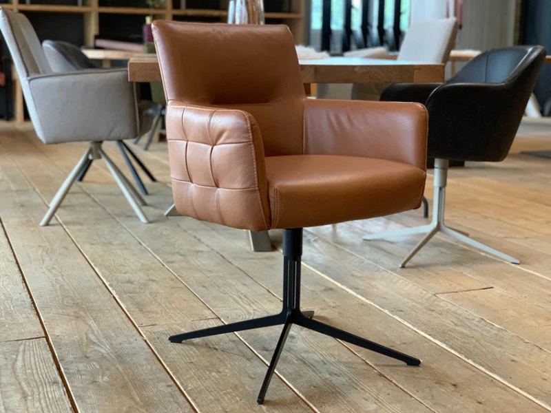 Esszimmer Lederstuhl drehbar BL119G