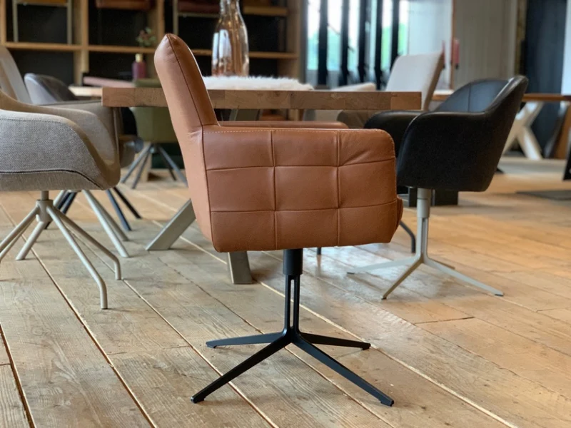 Esszimmer Lederstuhl drehbar BL119G