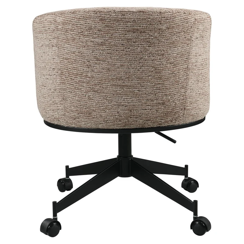 Richmond Interiors Esszimmerstuhl Rochenne mocca linear swivel on wheels