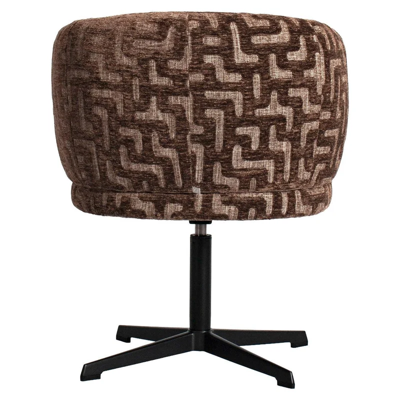Richmond Interiors Esszimmerstuhl Dinan brown labyrinth fire retardant