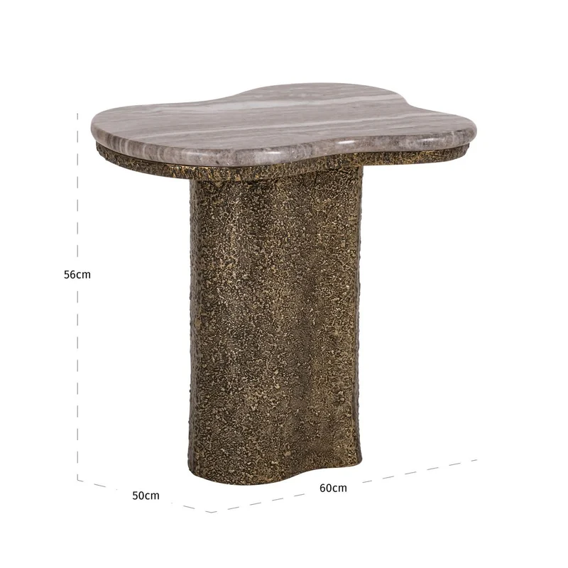 Richmond Interiors – Beistelltisch Abandos Brass Antique