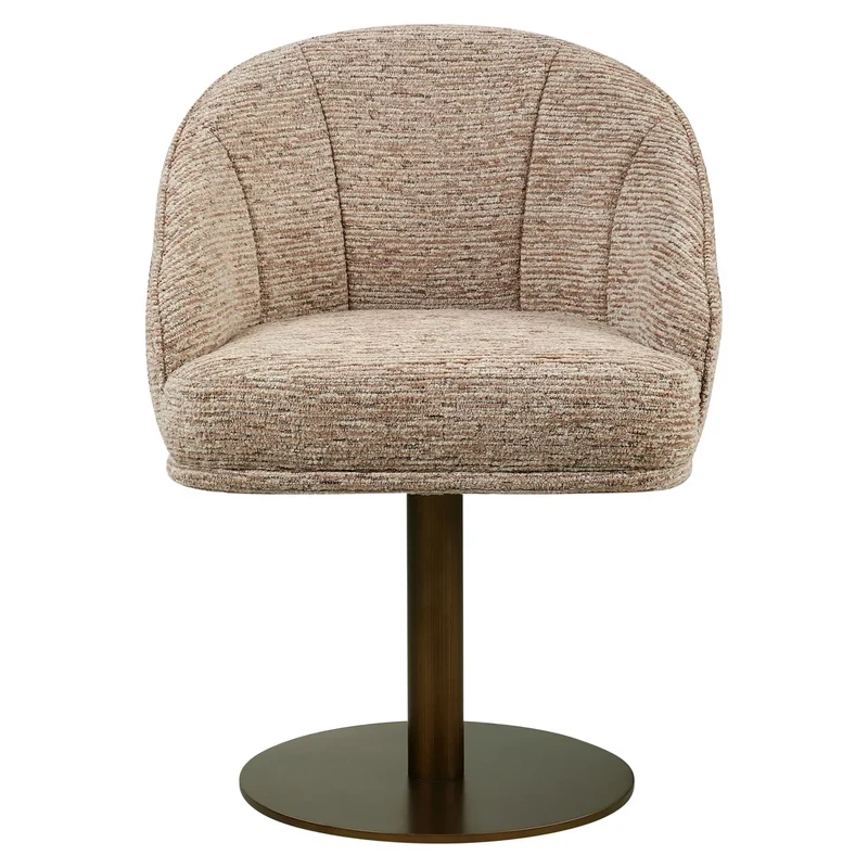 Richmond Interiors Esszimmerstuhl Beverly mocca linear swivel