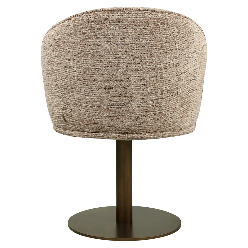 Richmond Interiors Esszimmerstuhl Beverly mocca linear swivel