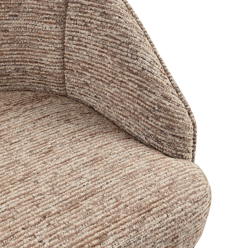 Richmond Interiors Esszimmerstuhl Beverly mocca linear swivel
