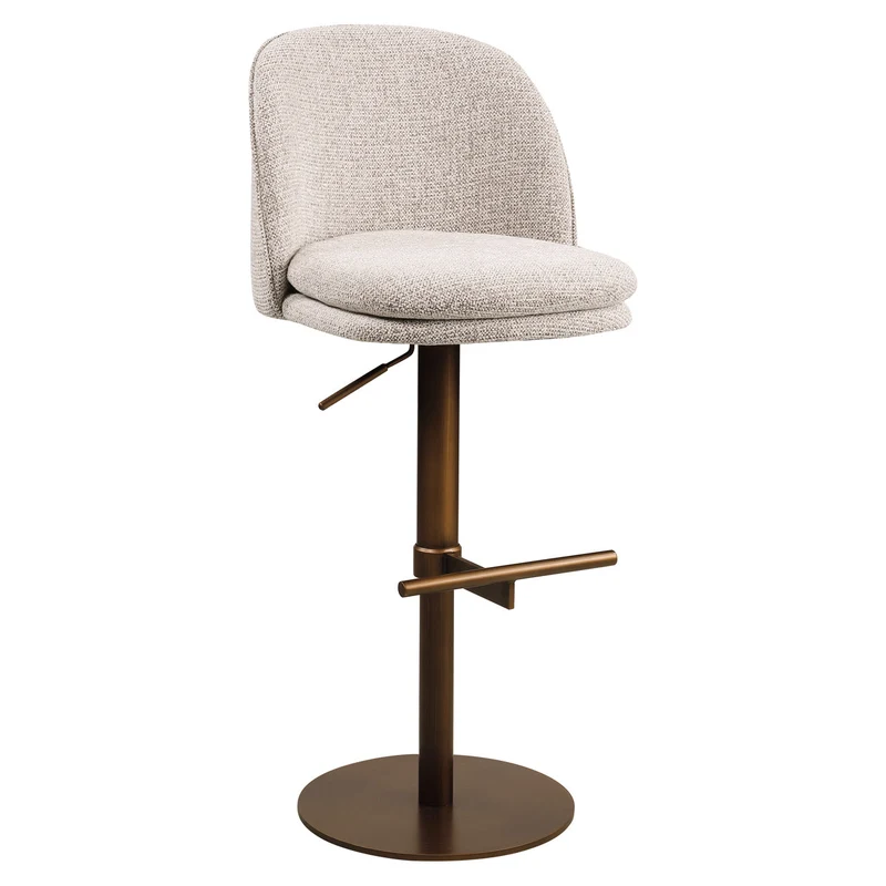Richmond Interiors Barhocker Vesper mocca fancy
