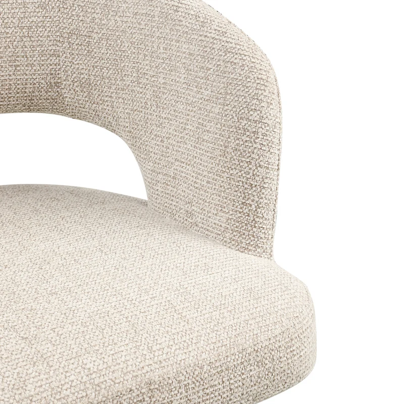 Richmond Interiors Esszimmerstuhl Blanca natural fancy fire retardant