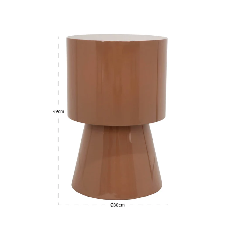Richmond Interiors Beistelltisch Liza mocha mousse