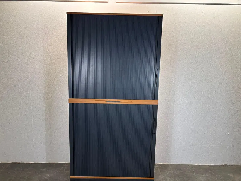 Steelcase Sideboard Buche / Anthrazit 3/6OH