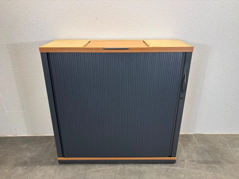 Steelcase Sideboard Buche / Anthrazit 3/6OH