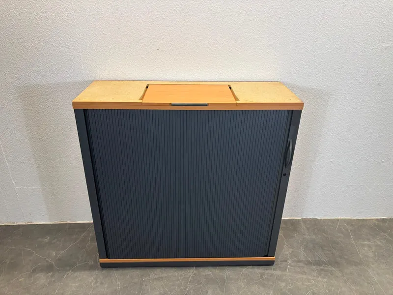 Steelcase Sideboard Buche / Anthrazit 3/6OH