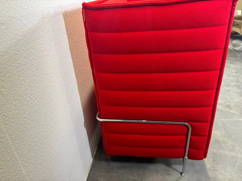 Vitra Alcove Highback Sofa 3-Sitzer Rot