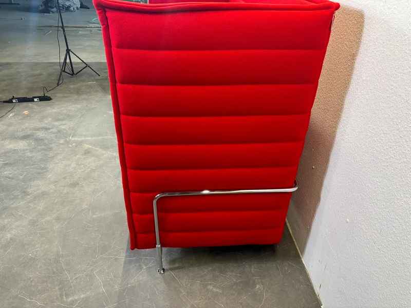 Vitra Alcove Highback Sofa 3-Sitzer Rot