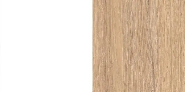 Nova Wood Schreibtisch mit weißer Melamin Tischplatte und Eschenbeinen aus Vollholz