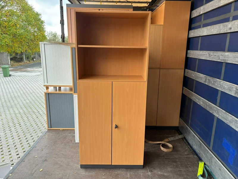 Wandschrank mit offenem Regal Buche