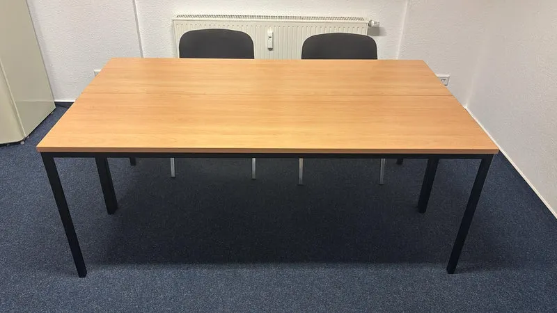 Konferenztisch Besprechungstisch Buche / Schwarz