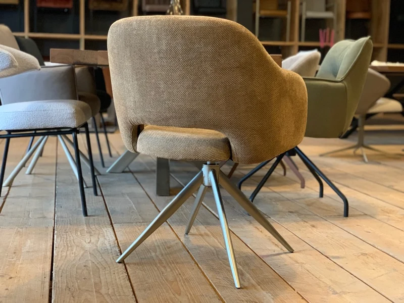 Esszimmerstuhl mit Drehfunktion Stoff S36T