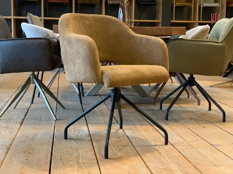 Drehbarer Esszimmer Stuhl Stoff S36D