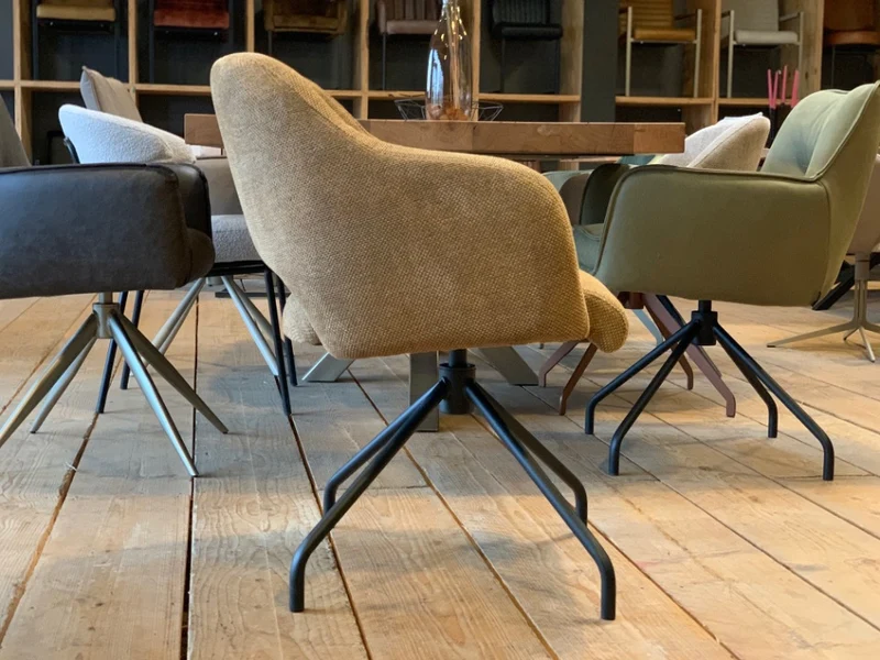 Drehbarer Esszimmer Stuhl Stoff S36D