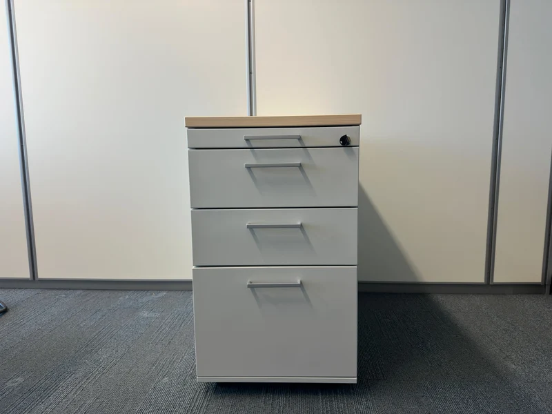 Coneon Standcontainer Grau / Ahorn