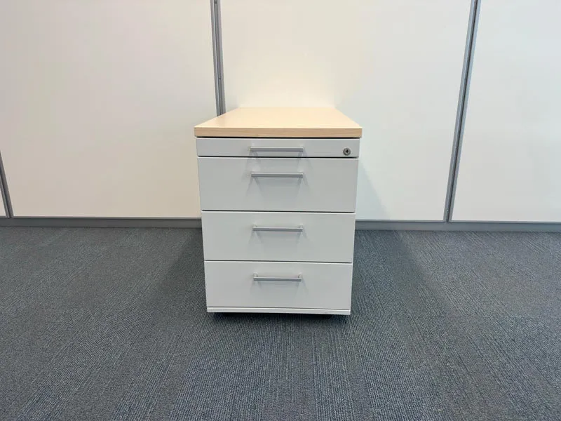 Coneon Standcontainer Grau / Ahorn