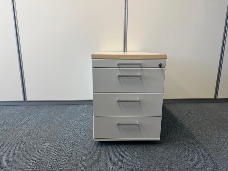 Coneon Standcontainer Grau / Ahorn