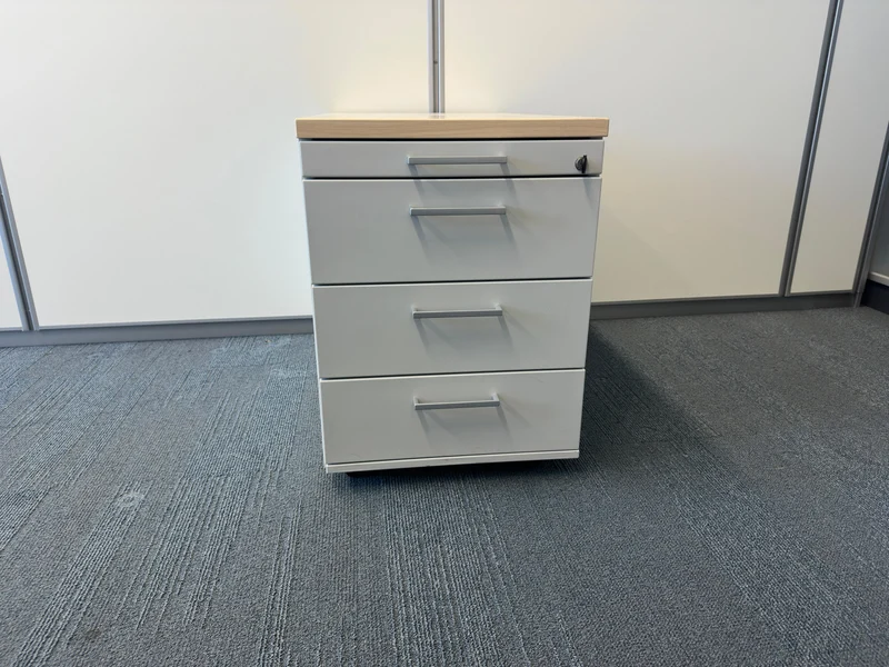Coneon Standcontainer Grau / Ahorn