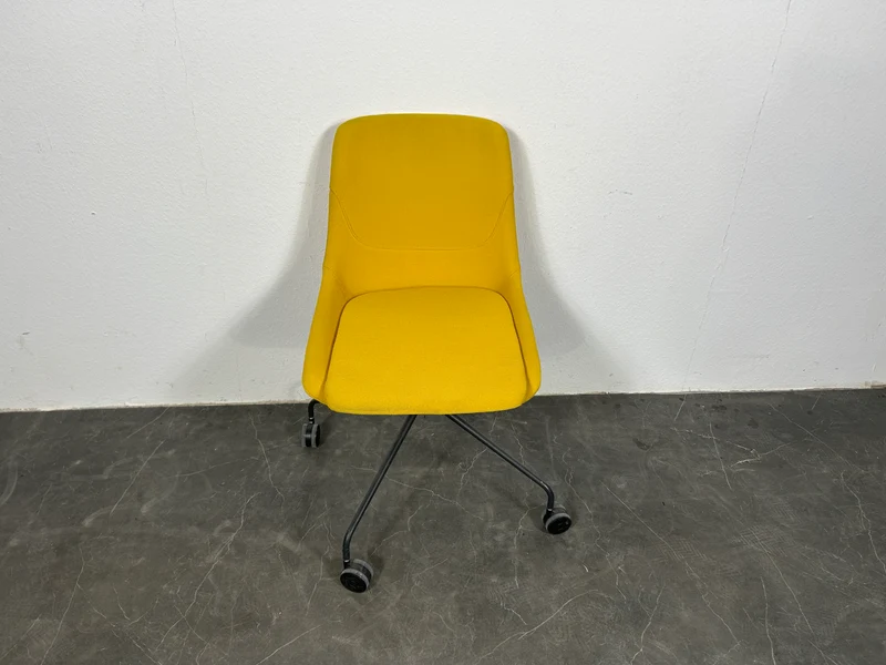 Brunner Crona 6383 Konferenzstuhl auf Rollen Gelb